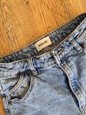✨️Rolla's High Rise Straight Leg Jeans Mid Wash Blue Size✨️